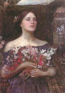Study for Gather Ye Rosebuds by John William Waterhouse