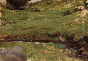Welsh Stream by John William Waterhouse