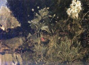 Study of Lilies, Poppies and Carnations 1916 by John William Waterhouse