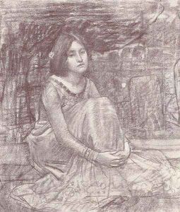 Study of a Girl 1908 2 by John William Waterhouse