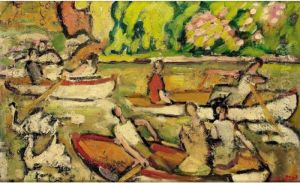 Barques Au Bois De Boulogne by Louis Valtat