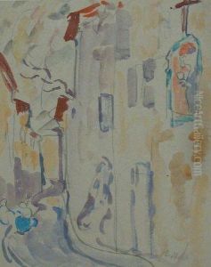 Rue De Village Catalan by Louis Valtat