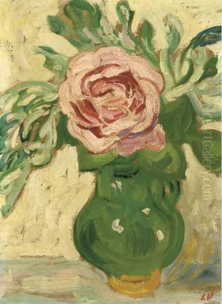 Rose Au Vase Vert - view 1