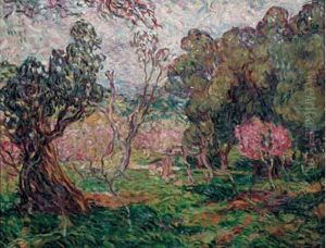 Clairiere Pres D'un Verger En Fleurs by Louis Valtat
