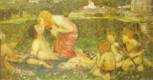 The Awakening of Adonis study 1900 by John William Waterhouse