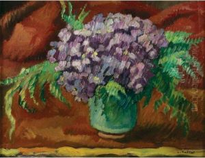 Bouquet De Violettes Au Vase Lenoble Bouquet De Violettes Au Vase Lenoble