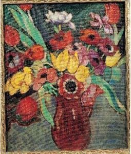 Bouquet D'anemones Dans Un Vase by Louis Valtat