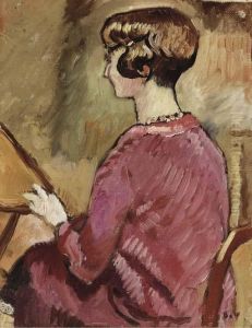 Femme A La Robe Violette by Louis Valtat