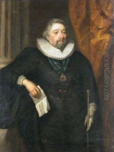 Portrait Of A Man With Collar by Sir Anthony Van Dyck