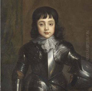 Portrait Of Charles Ii As Prince Of Wales, Bust-length, Inarmour by Sir Anthony Van Dyck