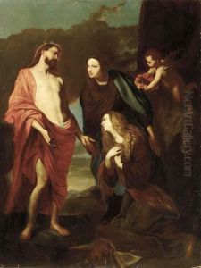 Saint Rosalie Presented To The Holy Trinity by Sir Anthony Van Dyck