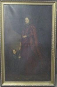 Portrait Of The Marchesa Spinola And Her Daughter by Sir Anthony Van Dyck