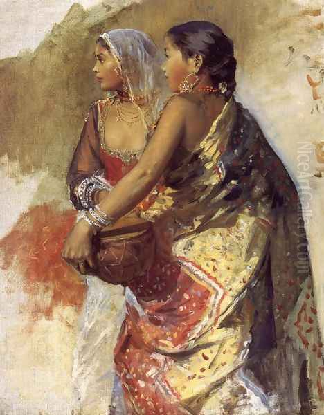 Sketch Two Nautch Girls - view 1