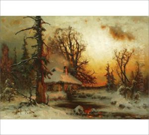 Mill In Winter by Iulii Iul'evich (Julius) Klever