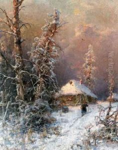Winter Landscape by Iulii Iul'evich (Julius) Klever