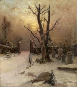 Russian Winter by Iulii Iul'evich (Julius) Klever