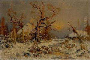 Winter Landscape by Iulii Iul'evich (Julius) Klever