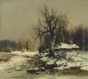 Winterlandschaft. 1886. Winterlandschaft. 1886.