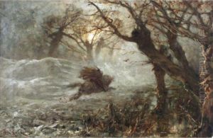 Illustration For The Poem ' Erlkonig' By Johann Wolfgang Von Goethe by Iulii Iul'evich (Julius) Klever