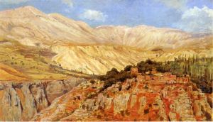 Village In Atlas Mountains Morocco by Edwin Lord Weeks