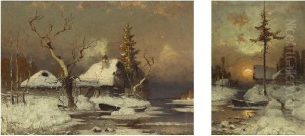 A Pair Of Winter Scenes - view 1
