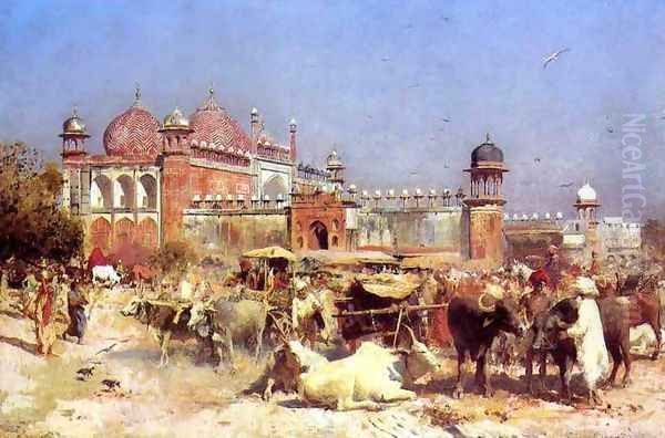Market Place at Agra - view 1