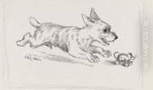 The Roller-skating Mouse by Louis Wain
