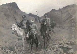 Bringing in the prisoner by Edwin Lord Weeks