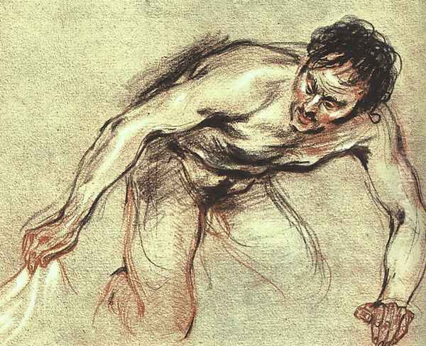 Kneeling Male Nude - view 1