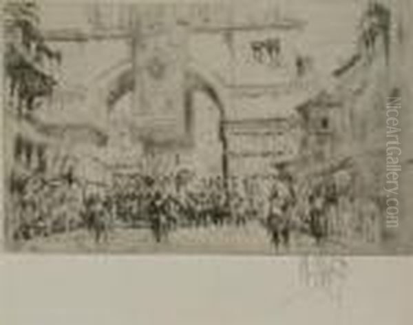 The Entry Of The Emperor Hadrian Into Ancient Salonika - view 1