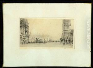 "westminster Bridge" - Etching, Signed Proof. "westminster Bridge" - Etching, Signed Proof.