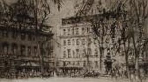 The Quadrangle, Stbartholemew's Hospital by William Walcot