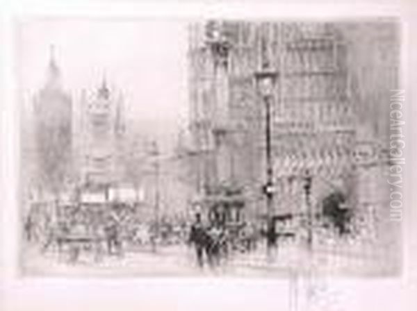 Westminster Abbey And Houses Of Parliament - view 1