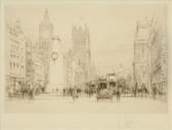 Whitehall Withthe Cenotaph - view 1