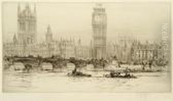 The Thames At Westminster - view 1