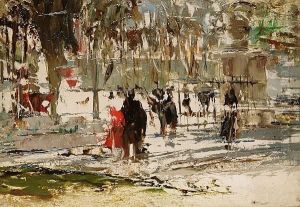 A Stroll In The Park by William Walcot