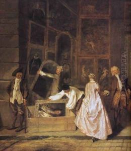 L'Enseigne de Gersaint (detail-1) 1720