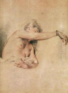 Female Nude with Right Arm Raised