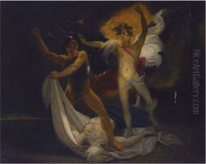 Satan And Death With The Body Of An Old Man