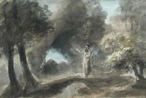 Prophet And Dog In The Woods