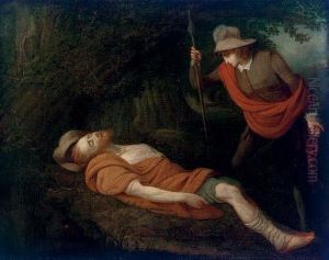 Orlando Finding His Brother In The Forest