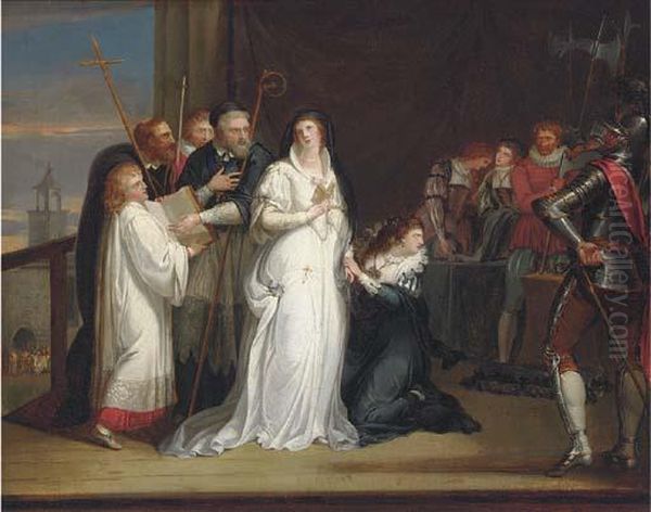 Mary, Queen Of Scots, Taking Her Leave Of Sir Arthur Melville, Onher Way To Execution - view 1