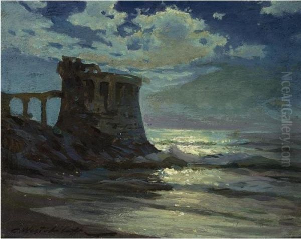 Ruins, Moonlight - view 1