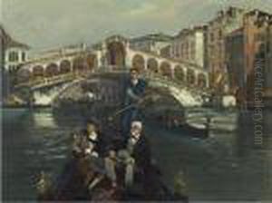 Along The Canal, Venice by Constantin Alexandr. Westchiloff