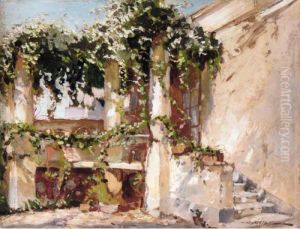 Veranda In Capri by Constantin Alexandr. Westchiloff