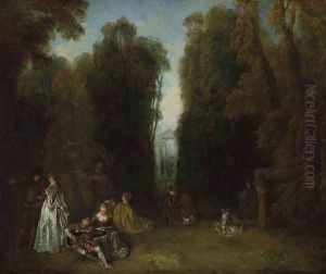 La Perspective (View through the Trees in the Park of Pierre Crozat) c. 1715