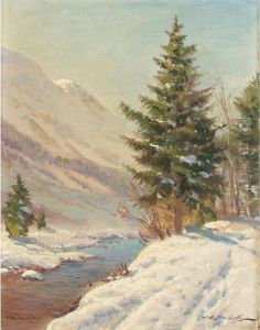 Winter Landscape, Chomonix by Constantin Alexandr. Westchiloff