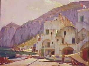 Coastal Village, Capri by Constantin Alexandr. Westchiloff