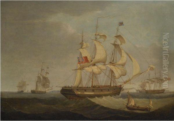 The Frigate Mary And Other British Shipping Off Dover - view 1