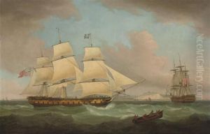 The East Indiaman by Thomas Whitcombe